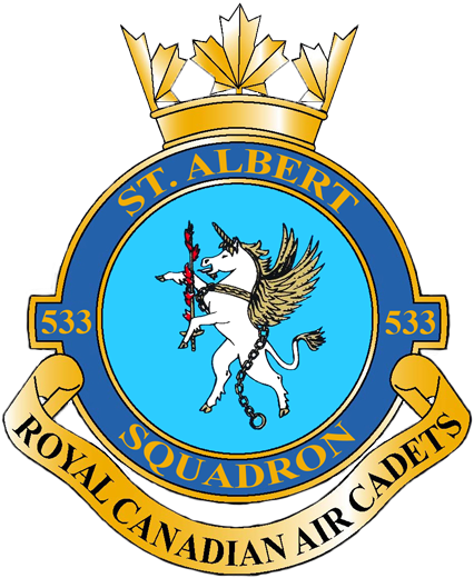Badge for 533 St Albert Royal Canadian Air Cadet Squadron