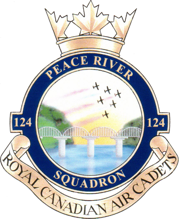 Badge for 124 Peace River Royal Canadian Air Cadet Squadron