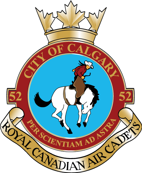 Badge for 52 Calgary Royal Canadian Air Cadet Squadron