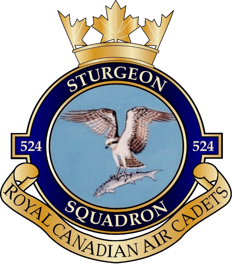 Badge for 524 Sturgeon Royal Canadian Air Cadet Squadron