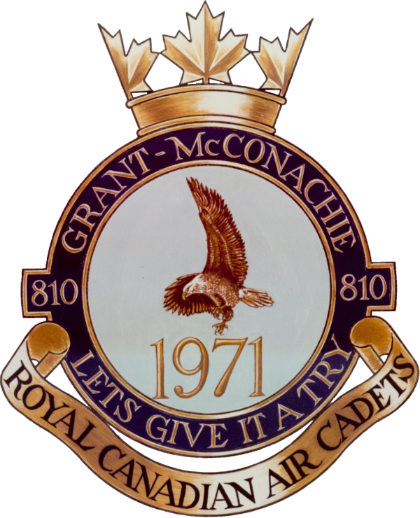 Badge for 810 Grant McConachie Royal Canadian Air Cadet Squadron