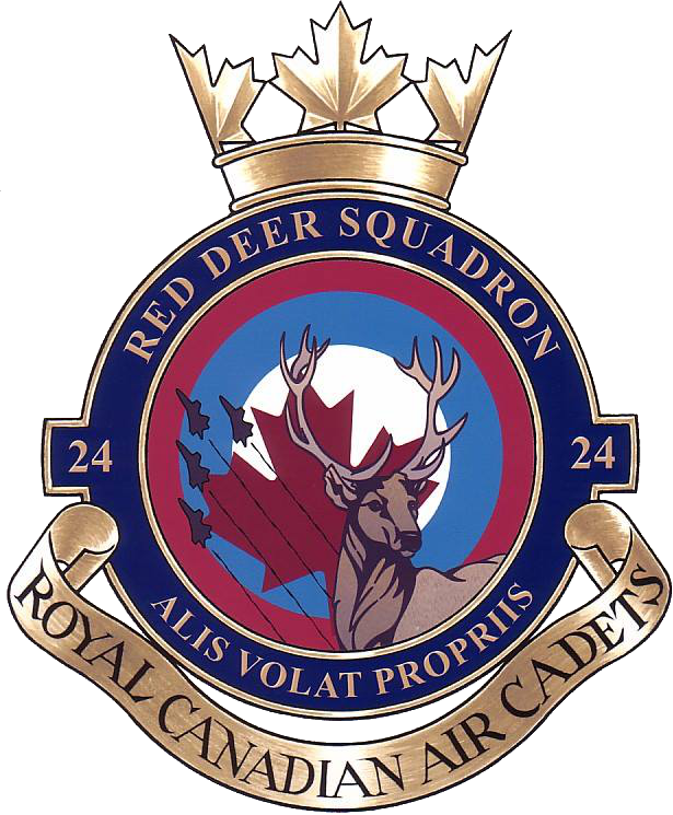 Badge for 24 Red Deer Royal Canadian Air Cadet Squadron
