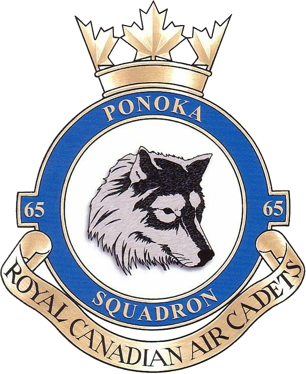Badge for 65 Ponoka Royal Canadian Air Cadet Squadron