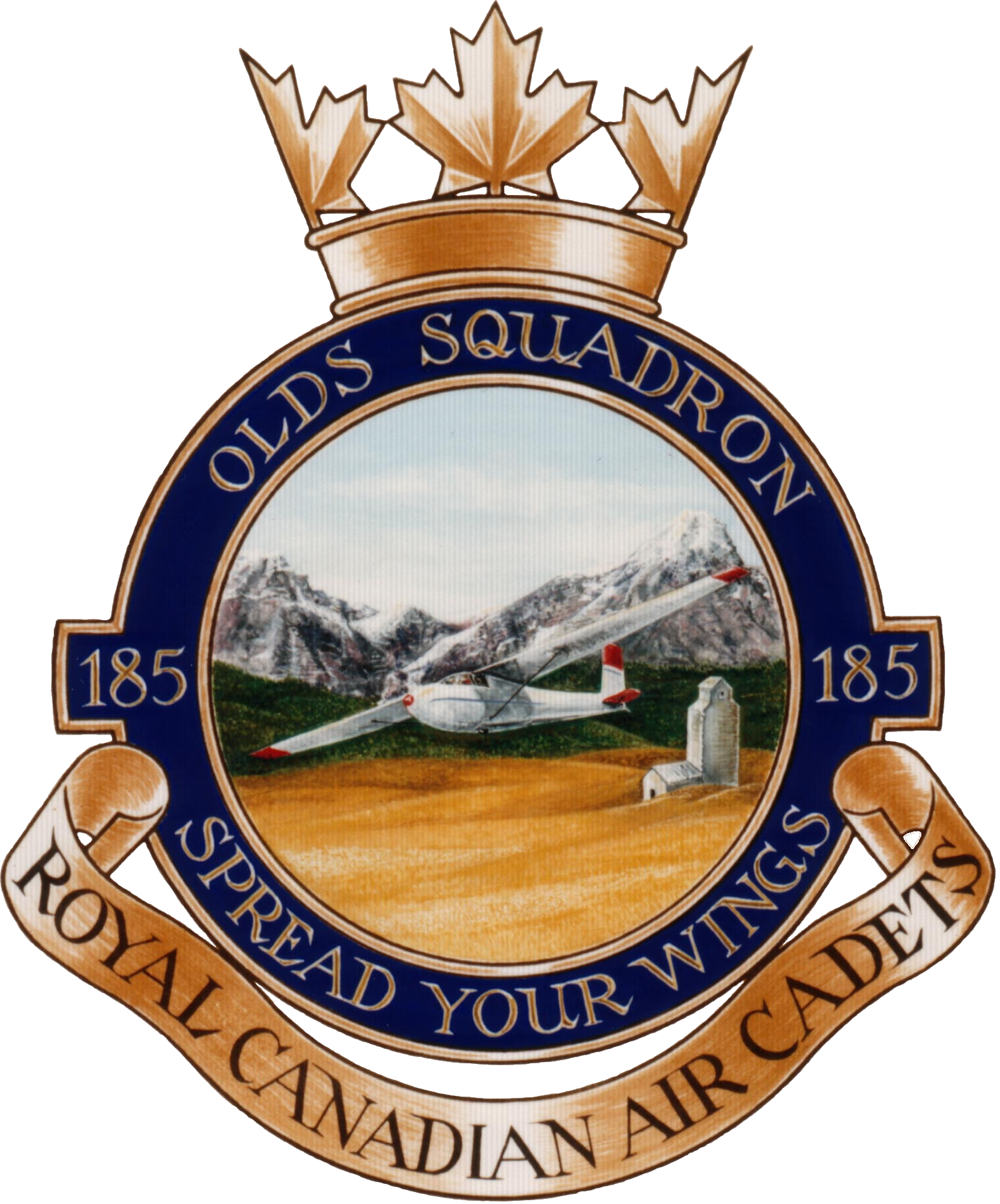 Badge for 185 Olds Royal Canadian Air Cadet Squadron