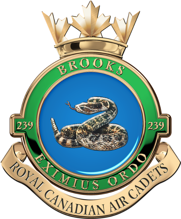Badge for 239 Brooks Royal Canadian Air Cadet Squadron
