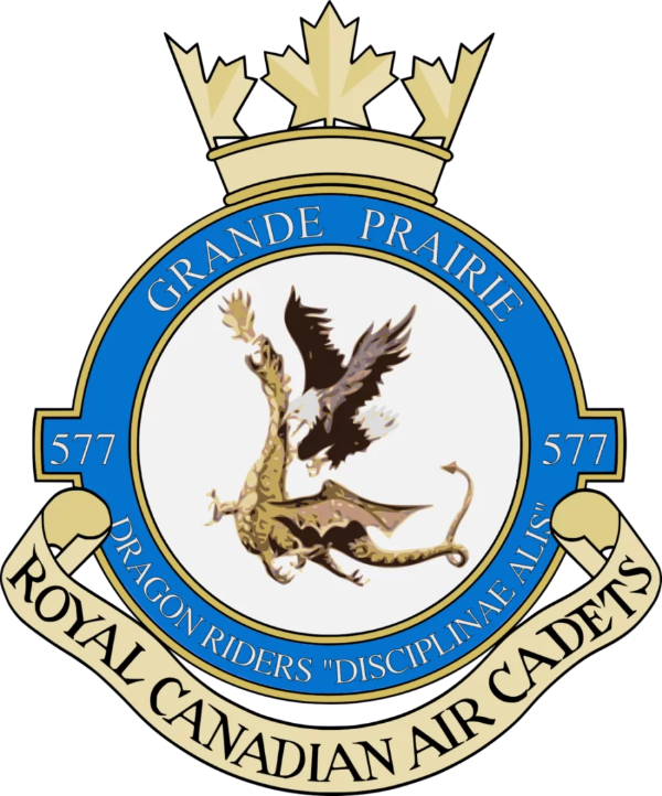Badge for 577 Grande Prairie Royal Canadian Air Cadet Squadron