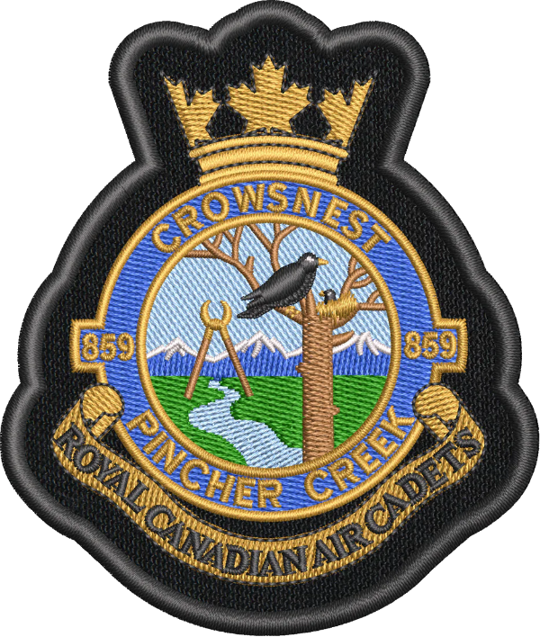 Badge for 859 Crowsnest Royal Canadian Air Cadet Squadron