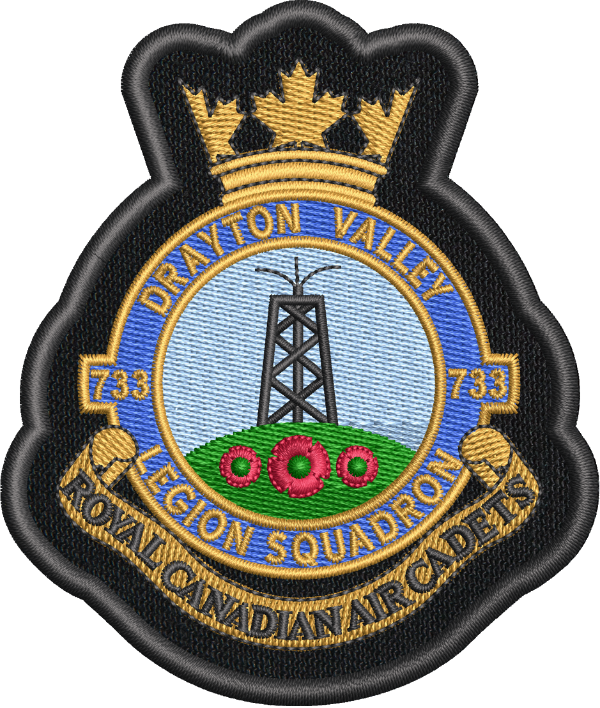 Badge for 733 Drayton Valley Royal Canadian Air Cadet Squadron