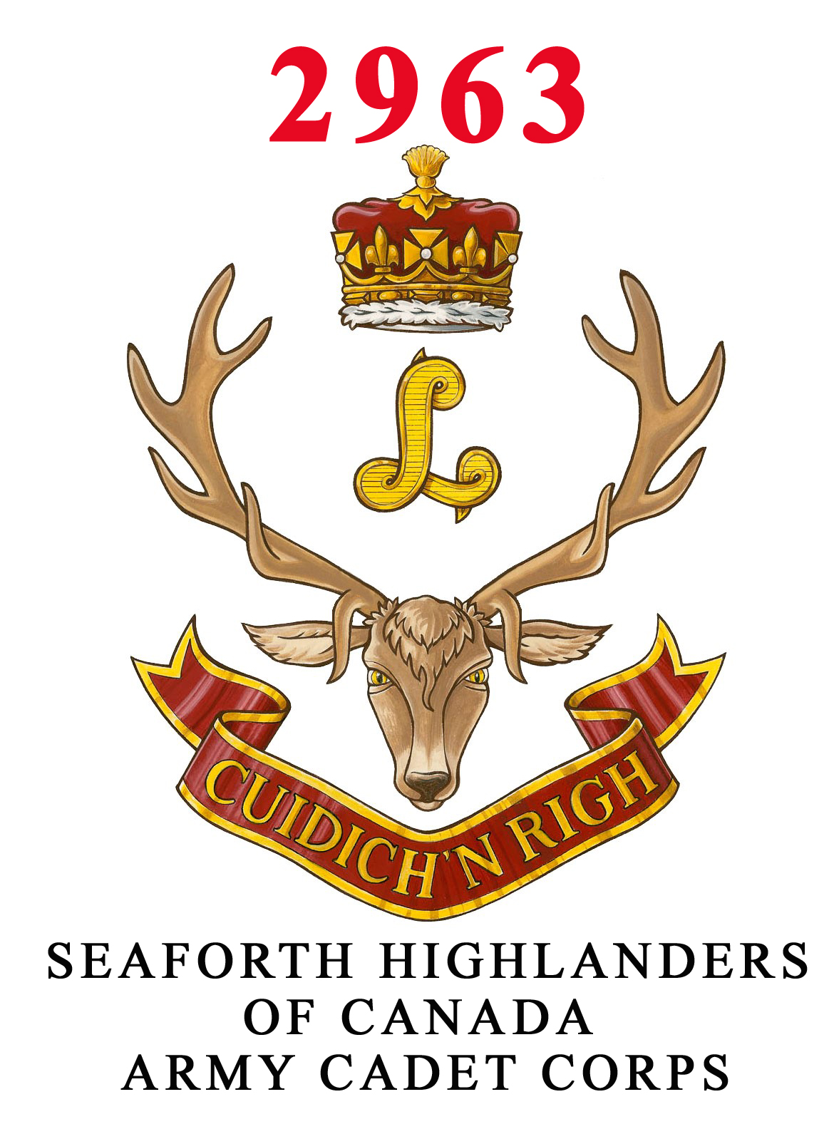 Badge for 2963 Seaforth Highlanders Of Canada Royal Canadian Army Cadet Corps